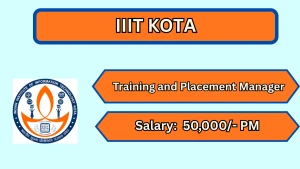 IIIT Kota Training and Placement Manager Recruitment 2026 - Apply Online