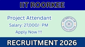 IIT Roorkee Project Attendant Recruitment 2026 – Walk in