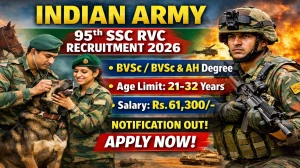 Indian Army 95th SSC RVC Recruitment 2026 - Apply Online