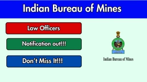 Indian Bureau of Mines Law Officers Recruitment 2026 - Apply Online