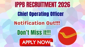IPPB Chief Operating Officer Recruitment 2026 - Apply Online