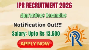 IPR Apprentices Recruitment 2026 - Apply Online for 50 Posts
