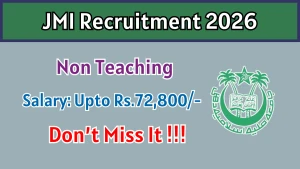 JMI Non Teaching Recruitment 2026 - Apply Online