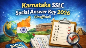 Karnataka SSLC Social Answer Key 2026 (Unofficial): Find Solutions Here