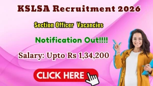 KSLSA Section Officer Recruitment 2026 - Apply Online for Section Officer Posts
