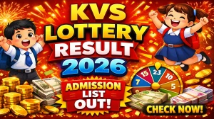 KVS Lottery Result 2026 Out - Check Class 1 Admission Lottery Results Direct Link at kvs.gov.in