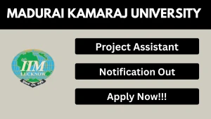 Madurai Kamaraj University Project Assistant Recruitment 2026 - Apply Online