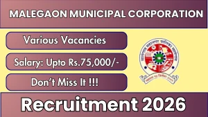 Malegaon Municipal Corporation Recruitment 2026 - Apply Offline for 28 PHM, Microbiologist, Staff Nurse, MPW Posts