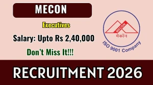 MECON Executives Recruitment 2026 - Apply Online for 04 Manager, Senior Manager Posts