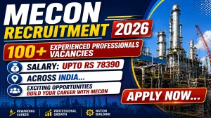 MECON Experienced Professionals Recruitment 2026 Notification Out - Apply Online for 103 Engineer, Asst Engineer and More Posts