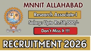 MNNIT Allahabad Research Associate-I Recruitment 2026 - Apply Online