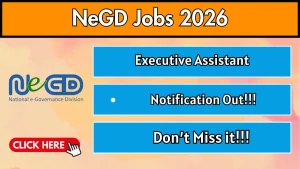 NeGD Executive Assistant Recruitment 2026 - Apply Online NeGD Executive Assistant Recruitment 2026 - Apply Online