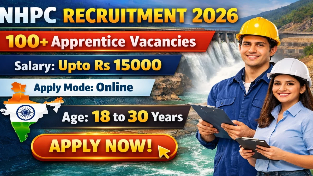 NHPC Apprentice Recruitment 2026 for 182 Vacancies - Graduate, Diploma & ITI Candidates Apply Online NHPC Apprentice Recruitment 2026 for 182 Vacancies - Graduate, Diploma & ITI Candidates Apply Online