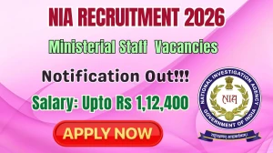 NIA Ministerial Staff Recruitment 2026 - Apply Offline for 29 LDC, UDC and More Posts