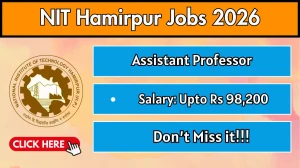NIT Hamirpur Faculty Recruitment 2026 - Apply Online