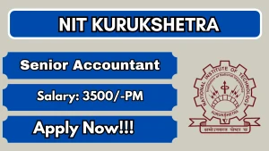 NIT Kurukshetra Research Fellow Recruitment 2026 - Apply Online