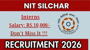 NIT Silchar Interns Recruitment 2026 - Apply Online for 36 Posts