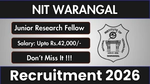 NIT Warangal JRF Recruitment 2026 - Apply Online