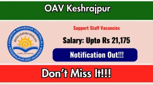 OAV Keshrajpur Support Staff Recruitment 2026 - Apply Offline for Warden, Head Cook and More Posts
