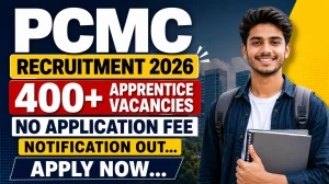 PCMC Apprentice Recruitment 2026 Notification Out - Apply Online for 407 Posts