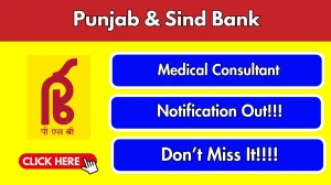 Punjab & Sind Bank Medical Consultant Recruitment 2026 - Apply Offline