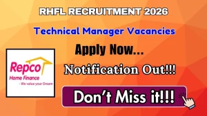 RHFL Technical Manager Recruitment 2026 - Apply Offline RHFL Technical Manager Recruitment 2026 - Apply Offline