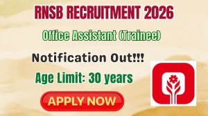 RNSB Office Assistant Recruitment 2026 - Apply Online RNSB Office Assistant Recruitment 2026 - Apply Online