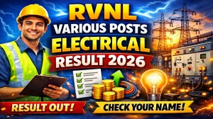 RVNL Various Posts Result 2026 OUT (Direct Link) - Download Scorecard @ rvnl.org