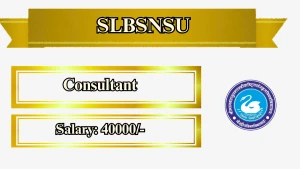 SLBSNSU Consultant Recruitment 2026 - Apply Offline SLBSNSU Consultant Recruitment 2026 - Apply Offline