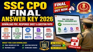 SSC CPO Final Answer Key 2026 OUT - Download PDF & Response Sheet