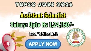 TGPSC Assistant Scientist Recruitment 2026 Notification Out - Apply Online for 20 Posts