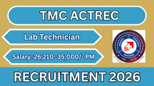 TMC-ACTREC Lab Technician Recruitment 2026 - Walkin