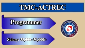 TMC-ACTREC Programmer Recruitment 2026 - Apply Online