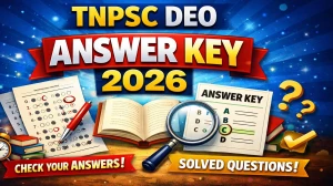 TNPSC DEO Answer Key 2026 OUT - Download PDF, Response Sheet & Objection Link