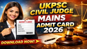 UKPSC Civil Judge Mains Admit Card 2026 Out- Download Here