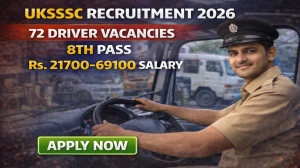 UKSSSC Driver Recruitment 2026 - Apply Online for 72 Posts