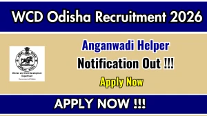 WCD Odisha Anganwadi Helper Recruitment 2026 – Apply Online