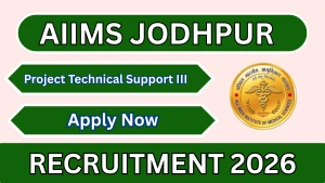 AIIMS Jodhpur Project Technical Support, Field investigator Recruitment 2026 - Walkin AIIMS Jodhpur Project Technical Support, Field investigator Recruitment 2026 - Walkin