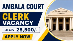 Ambala Court Clerk Recruitment 2026 - Apply Offline for 49 Posts