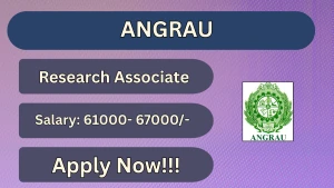 ANGRAU Research Associate Recruitment 2026 - Walkin ANGRAU Research Associate Recruitment 2026 - Walkin