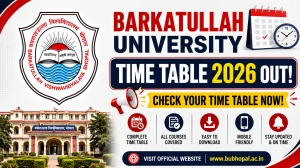 Barkatullah University Time Table 2026 Released for BPED & MPED 1st Semester Exams at bubhopal.ac.in