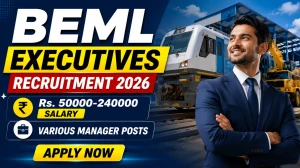 BEML Executives Recruitment 2026 - Apply Online for 18 Various Manager Posts