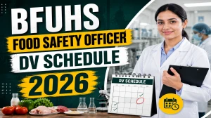 BFUHS Food Safety Officer DV Schedule 2026 OUT @ bfuhs.ggsmch.org - Check Dates, Required Documents and More