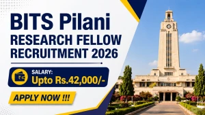 BITS Pilani Research Fellow Recruitment 2026 - Apply Online BITS Pilani Research Fellow Recruitment 2026 - Apply Online