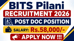 BITS Pilani Post Doc Position Recruitment 2026 - Apply Online BITS Pilani Post Doc Position Recruitment 2026 - Apply Online