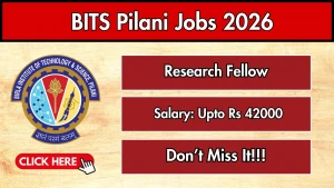 BITS Pilani Research Fellow Recruitment 2026 - Apply Online BITS Pilani Research Fellow Recruitment 2026 - Apply Online