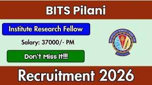BITS Pilani Institute Research Fellow Recruitment 2026 - Apply Online BITS Pilani Institute Research Fellow Recruitment 2026 - Apply Online