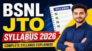 BSNL JTO Syllabus and Exam Pattern 2026  - Download PDF