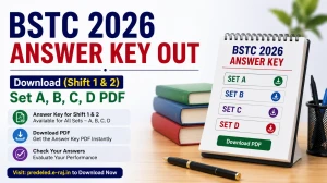 BSTC 2026 Answer Key Out - Download (Shift 1 & 2) Set A, B, C, D PDF at predeled.e-raj.in BSTC 2026 Answer Key Out - Download (Shift 1 & 2) Set A, B, C, D PDF at predeled.e-raj.in