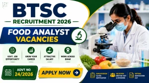 BTSC Food Analyst Recruitment 2026 - Apply Online for 11 Posts